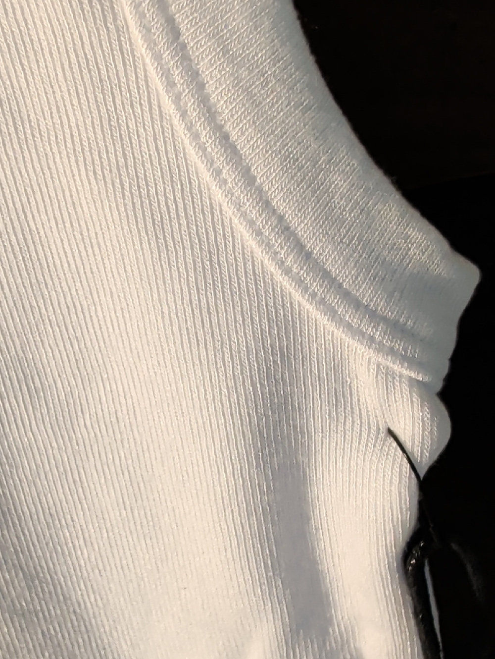 French Laundry White Woman's Ribbed Tank Size S/M - Picture 3 of 7